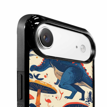 iPhone 17 Air Case — Vintage Dinosaurs Mushroom Retro Vintage, Custom Art Phone Cover