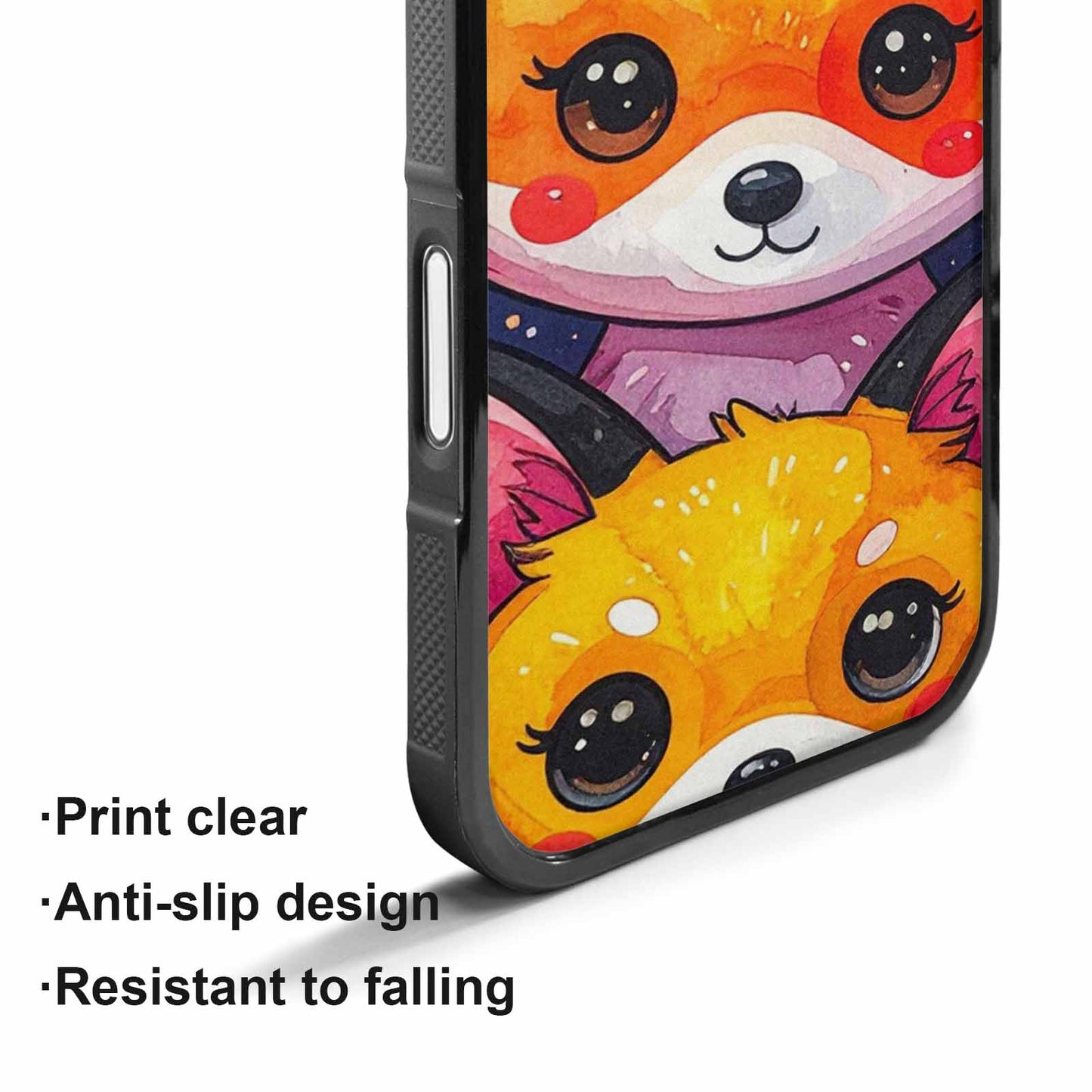iPhone 17 Case — Watercolor Kawaii Fox Watercolor Abstract, Custom Designed Case Cover