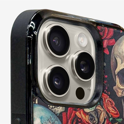 iPhone 16 Pro Max Case — Skulls And Rosesmelting Skulls A, Custom Made Phone Cover