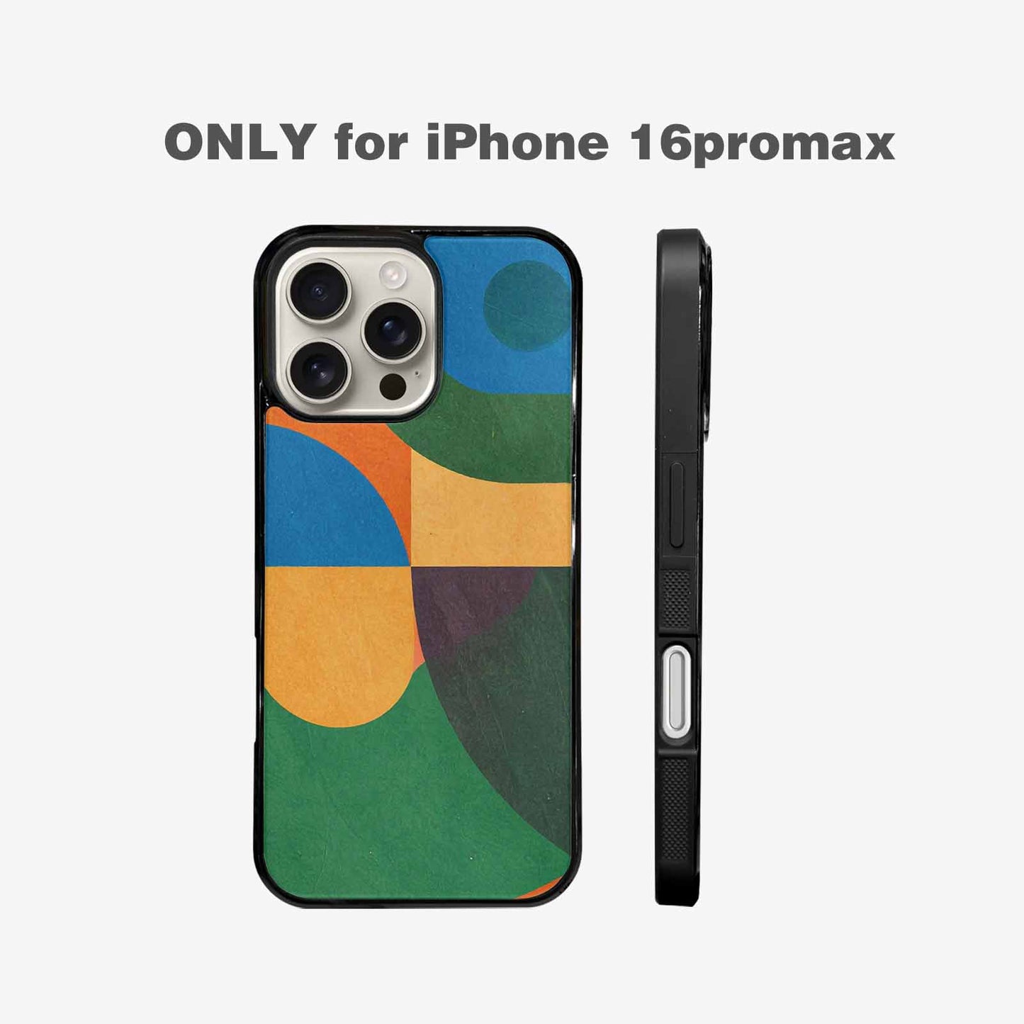 iPhone 16 Pro Max Case — 1990s Memphis Art Pattern, Customized Protective Case