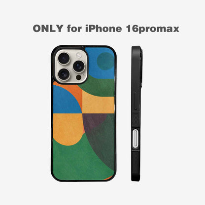 iPhone 16 Pro Max Case — 1990s Memphis Art Pattern, Customized Protective Case