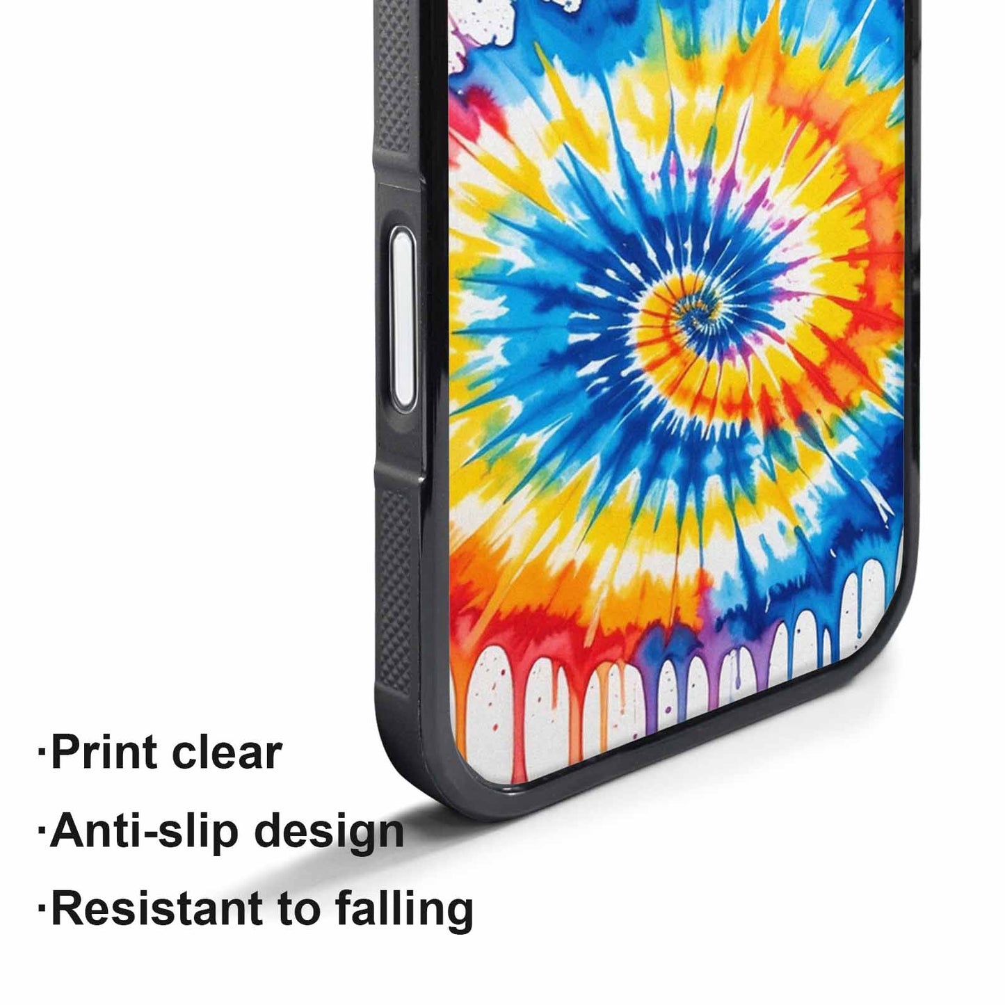 iPhone 17 Pro Case — Tie Dye Style Art Dripping Tie, Unique Phone Case Design