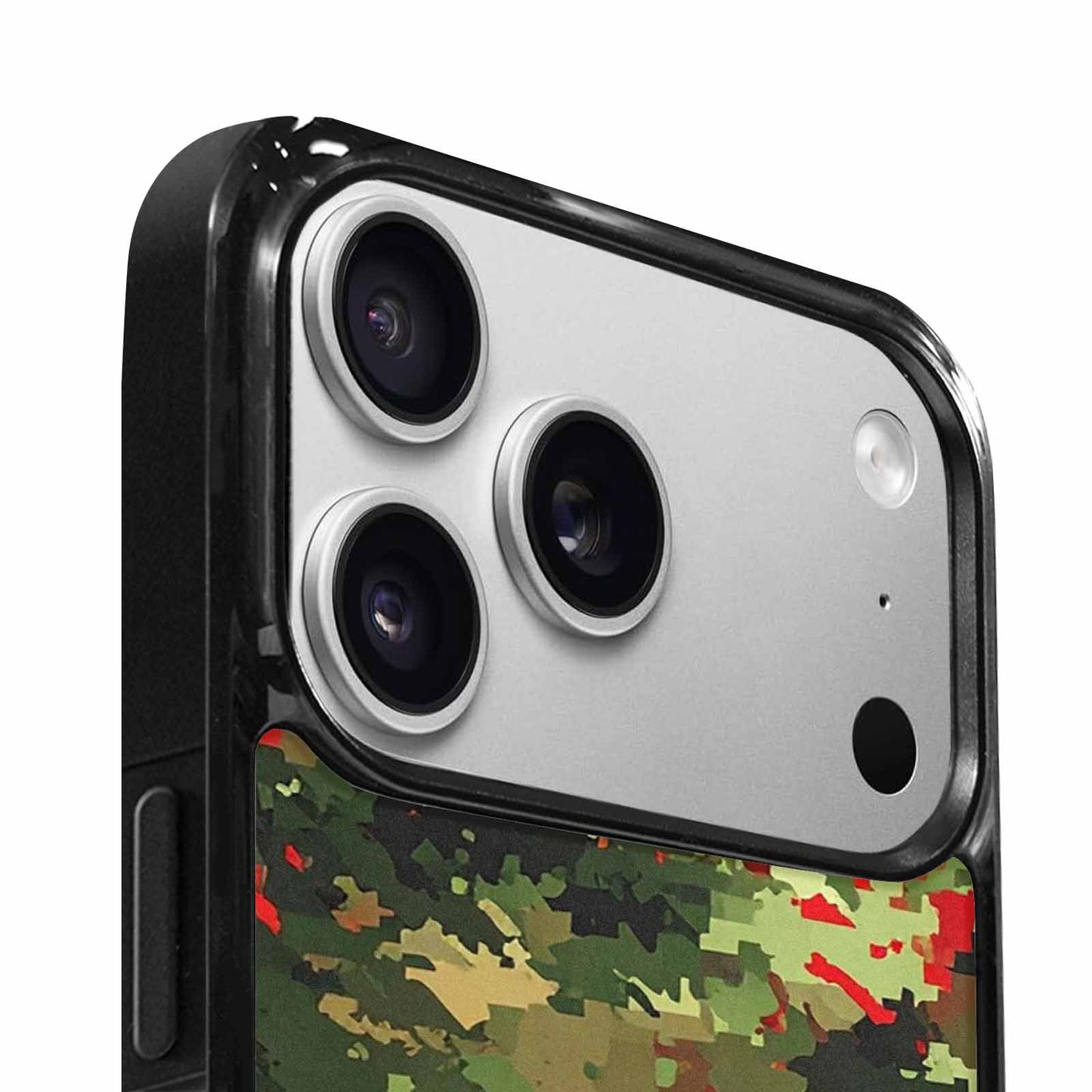 iPhone 17 Pro Max Case — Small Military Camouflage Blotch Camo, Custom Printed Phone Case