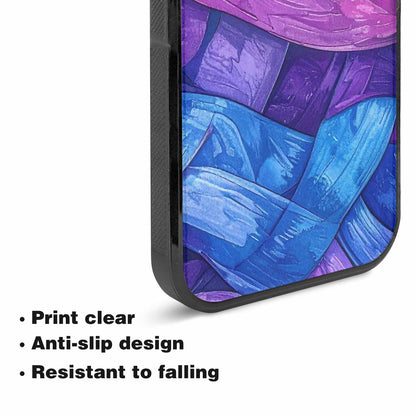 iPhone 15 Plus Case — Bisexual Flag Color Theme Small Rainbow, Custom Printed Phone Case