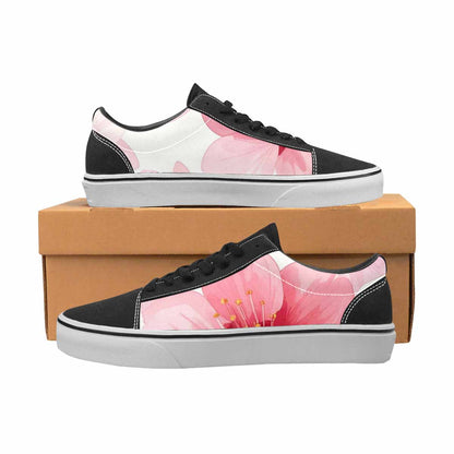 MEN'S Japanese Cherry Blossom Canvas Lace-Up Vibrant Chaos Sneakers