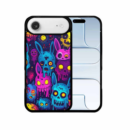 iPhone 17 Air Case — Mixed Toxic Glow Creature Pattern Cartoon, Custom Printed Phone Case