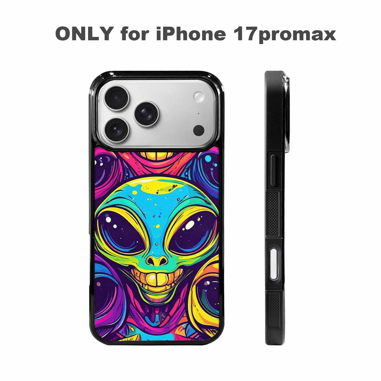 iPhone 17 Pro Max Case — Alien Ufo Cartoon Alien Scifi, Original Design Phone Case