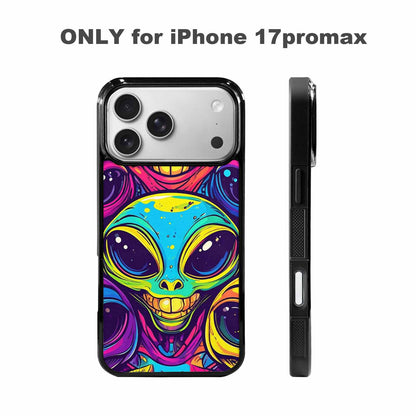 iPhone 17 Pro Max Case — Alien Ufo Cartoon Alien Scifi, Original Design Phone Case