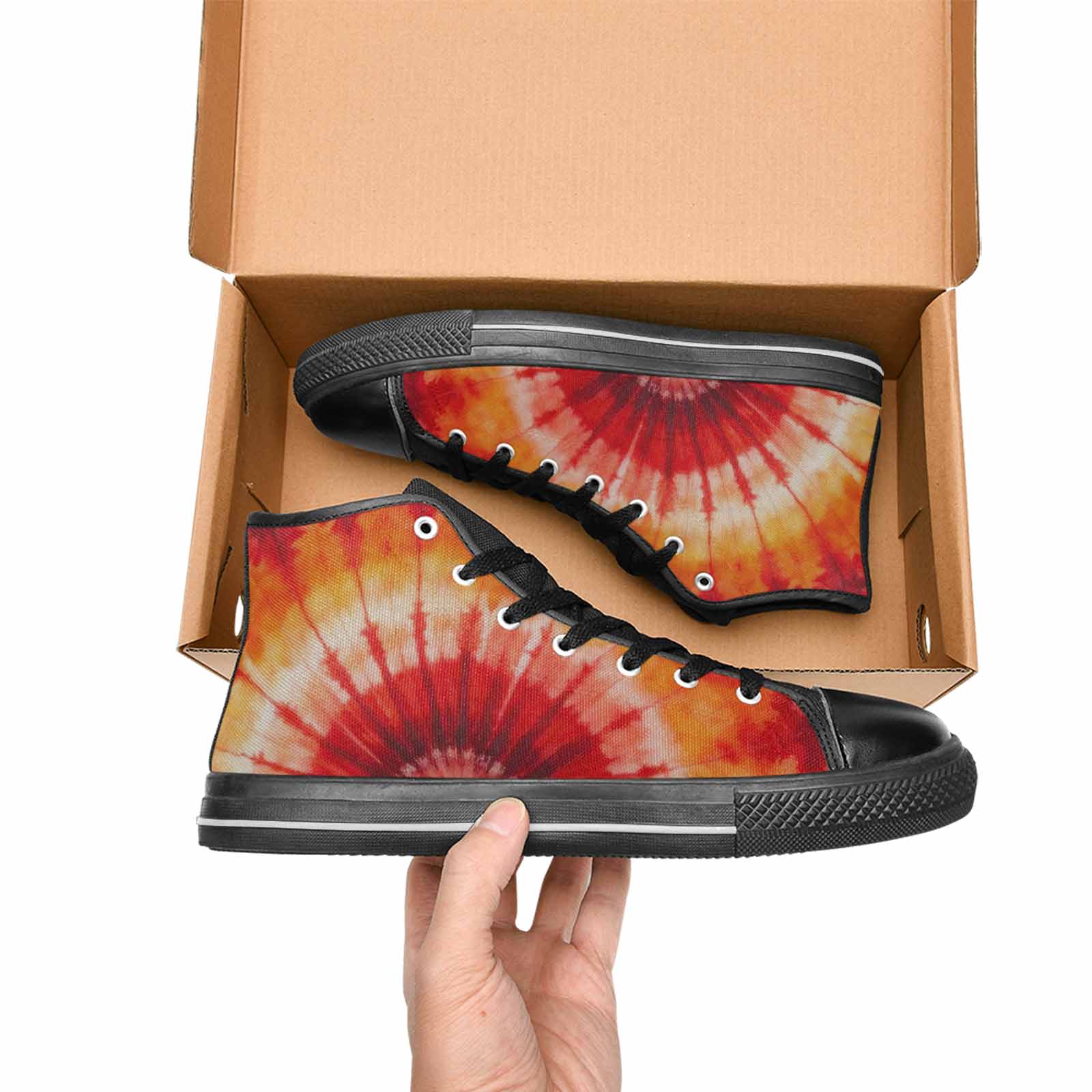 MEN'S Tie Dye - High Top Canvas Dreamcore Custom Shoes