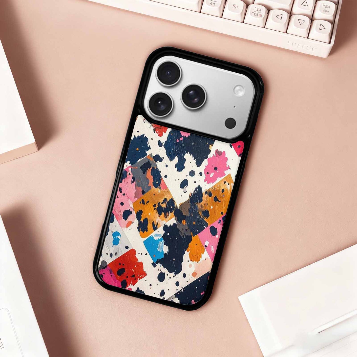 iPhone 17 Pro Case — Small Cow Animal Print Skin Animal, Custom Printed Phone Case