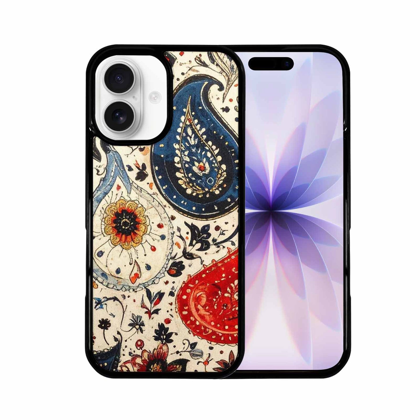 iPhone 17 Case — Small Paisley Bandana Pattern, Original Art, Unique Phone Case Design