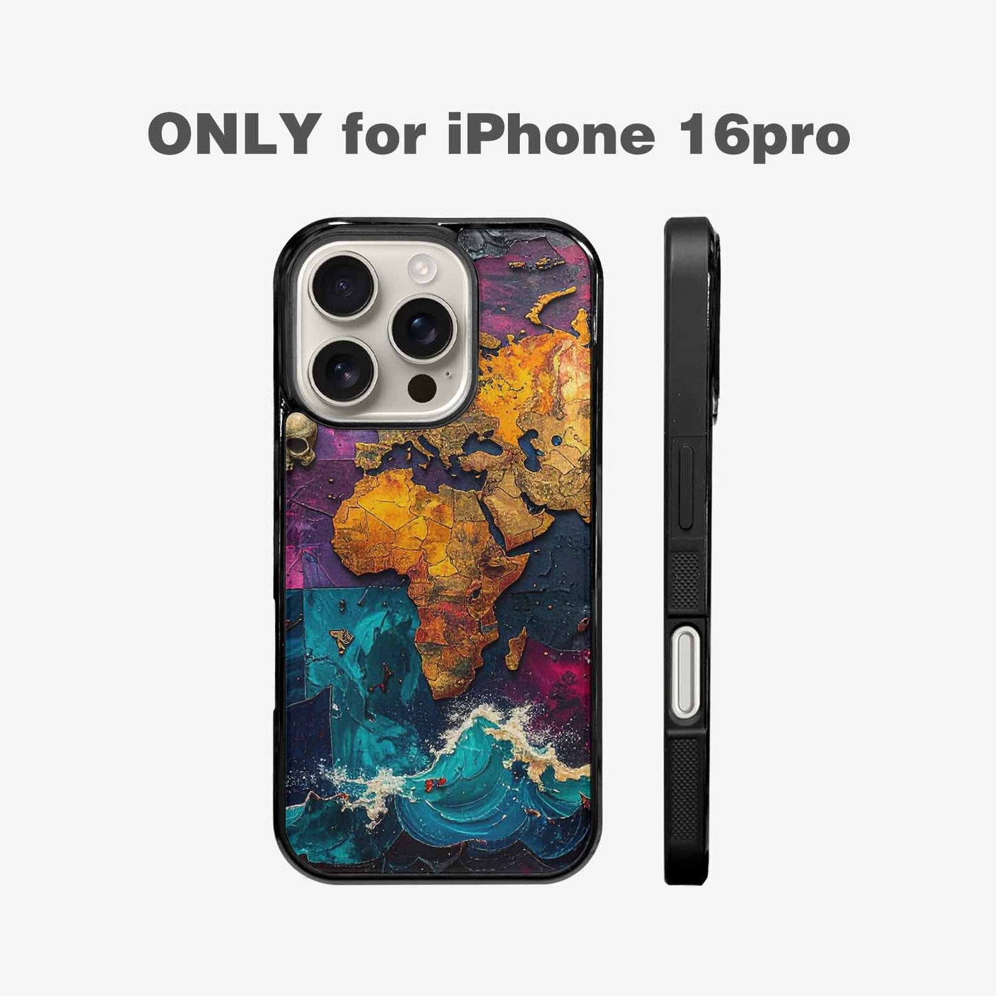 iPhone 16 Pro Case — Pirate Skull Flag Pirate Skull Flag, Unique Phone Case Design