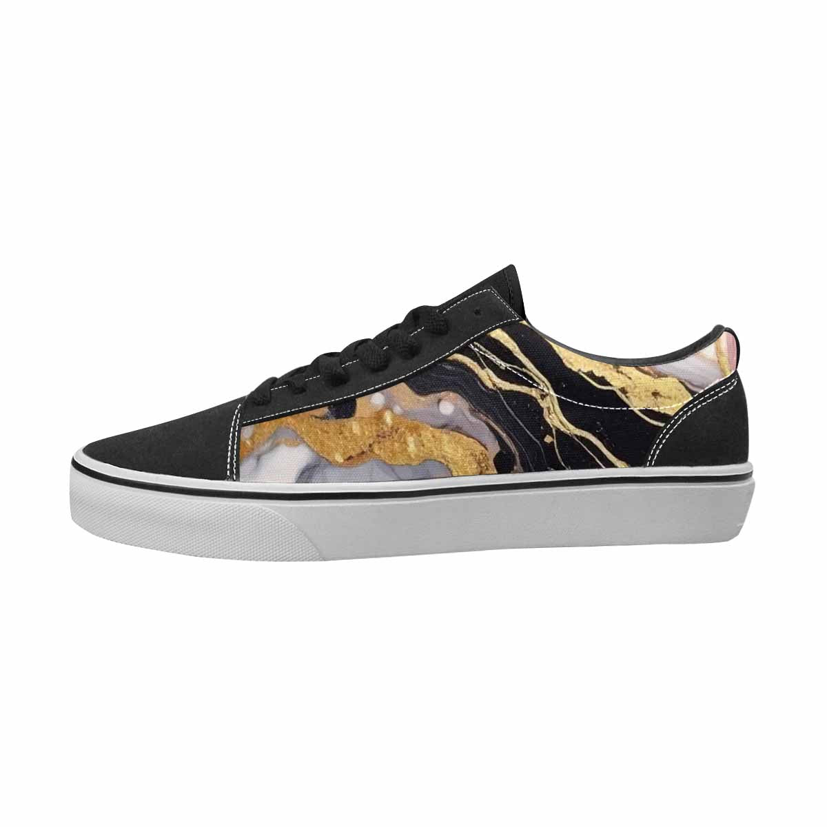 MEN'S Marble Canvas One Of A Kind Kaleidoscope Custom Shoes