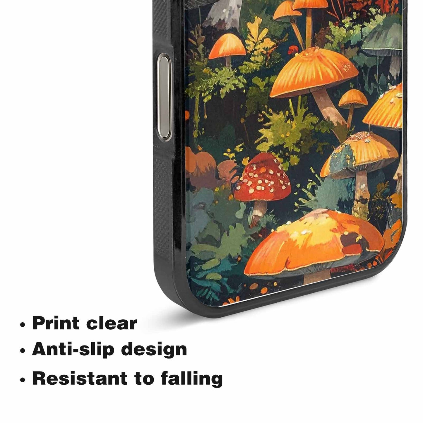 iPhone 15 Pro Max Case — Mushrooms Camomushrooms Patter, Custom Designed Case Cover