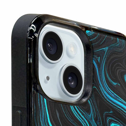 iPhone 15 Plus Case — Freaky Marble Glow, Custom Phone Case