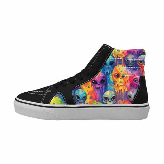MEN'S Aliens  Tie Dye High Top Canvas Dark Academia Sneakers