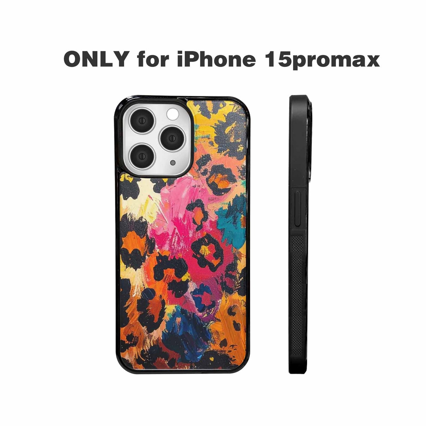 iPhone 15 Pro Max Case — Full Color Vibrant Animal Print Animal, Personalized Phone Case