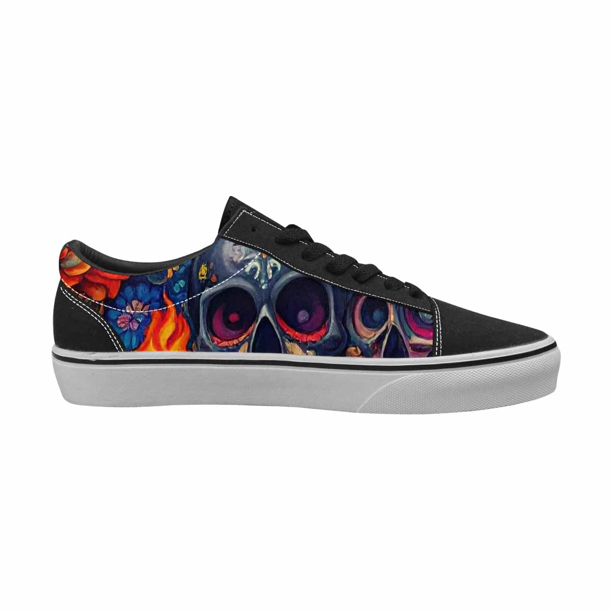MEN'S Skull Canvas Lace-Up Aesthetic Sneakers