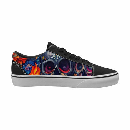 MEN'S Skull Canvas Lace-Up Aesthetic Sneakers