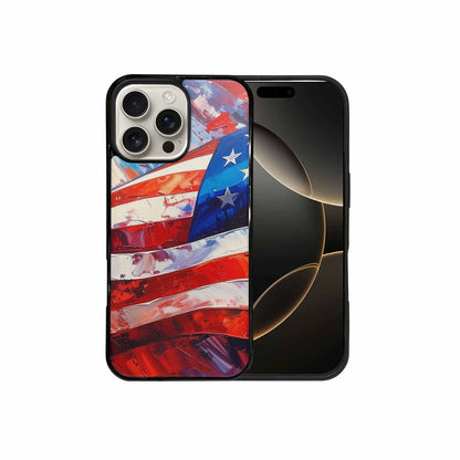 iPhone 16 Pro Max Case — Usa Flag Stars And Stripes Art, Custom Art Phone Cover