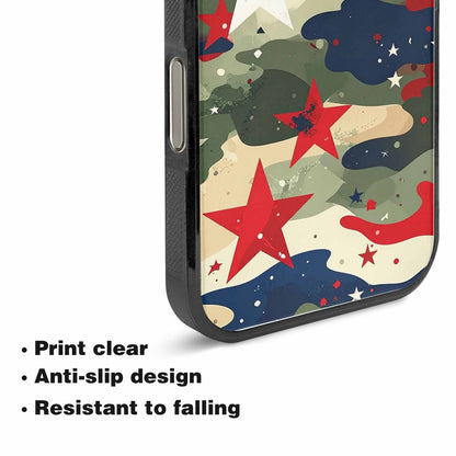 iPhone 15 Pro Max Case — Military Camo Blotch Texture Blended With, Personalized Phone Case