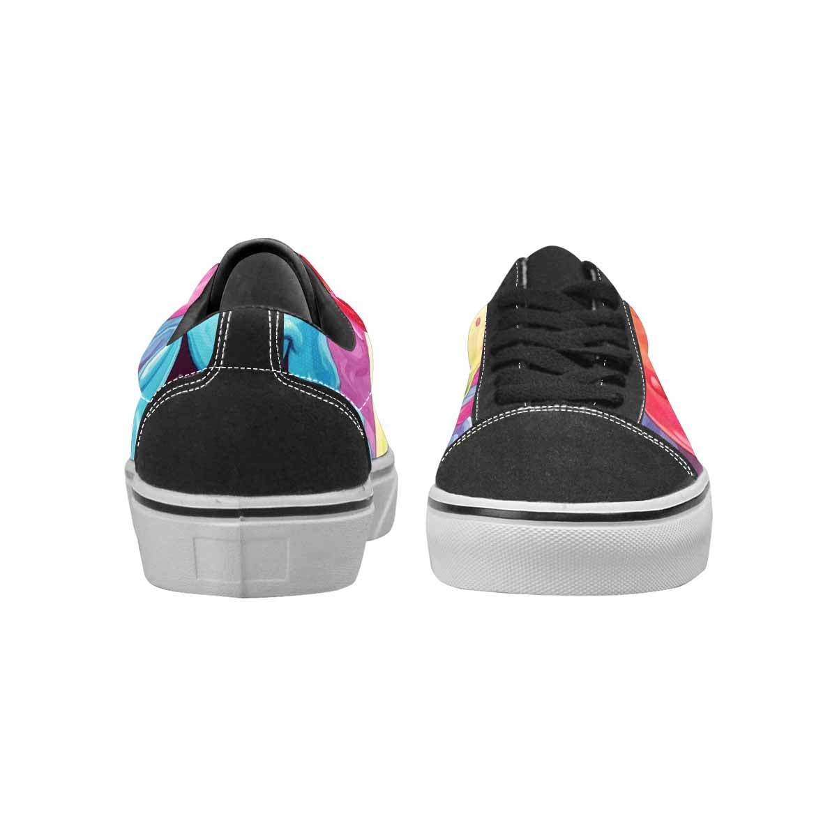 WOMEN'S Melting Icecream Monster Cherry Canvas Lace-Up Surreal Sneakers