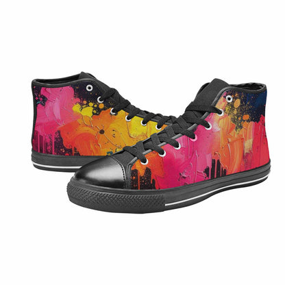 MEN'S Paint Splatter High Top Canvas Aesthetic Shoes