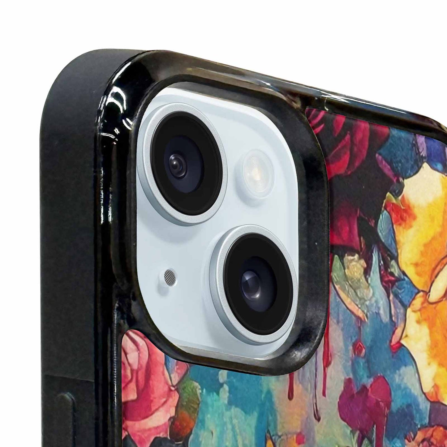 iPhone 15 Case — Gothic Rose Gothic Roses Pattern Hundreds, Custom Made Phone Cover