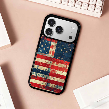 iPhone 17 Pro Case — Small American Flag Stars And Galaxy, Custom Designed Case Cover