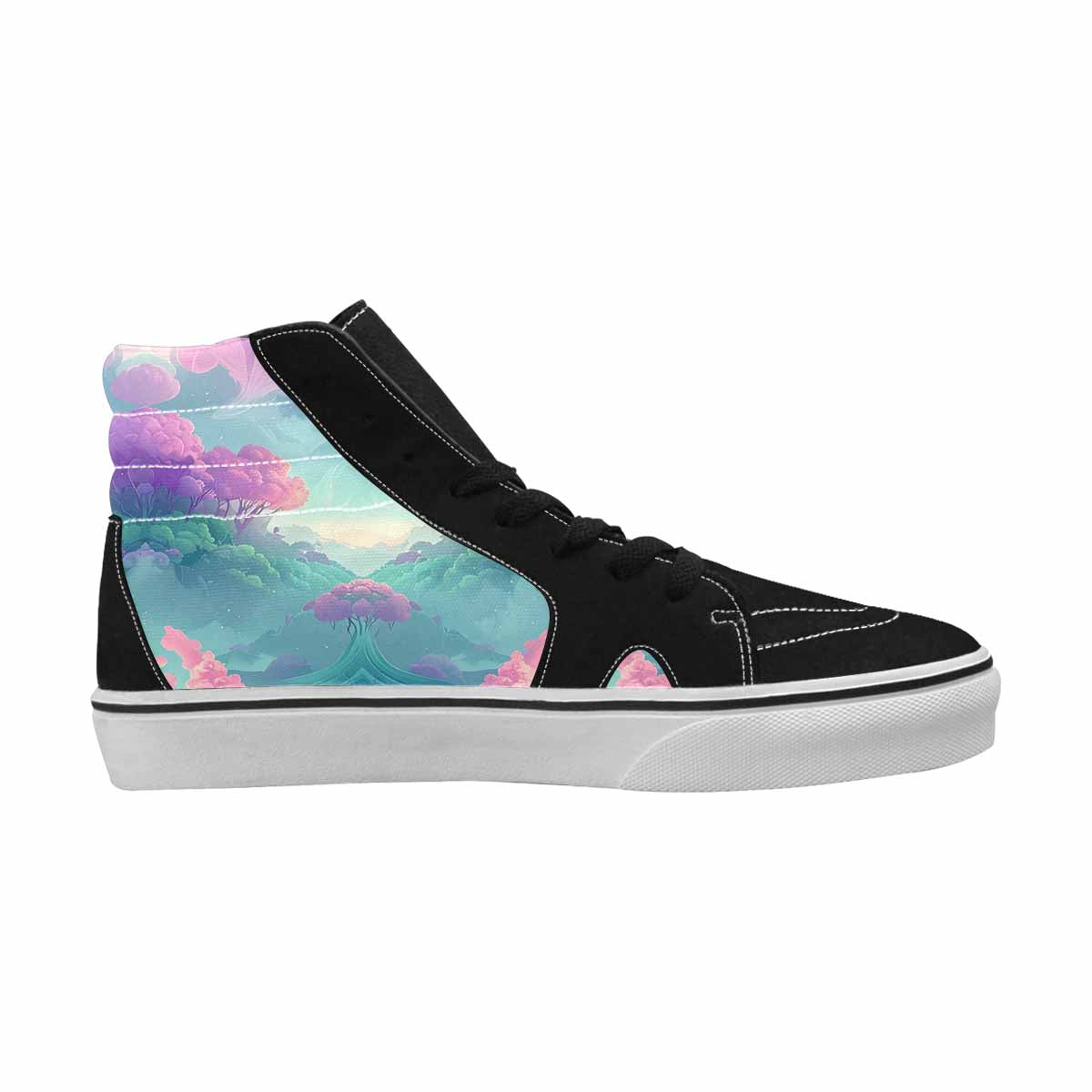 MEN'S Surrealist Dreamscape High Top Canvas Cottagecore Custom Shoes