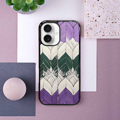 iPhone 16 Case — Genderqueer Flag Color Theme Small Rainbow, Customized Protective Case