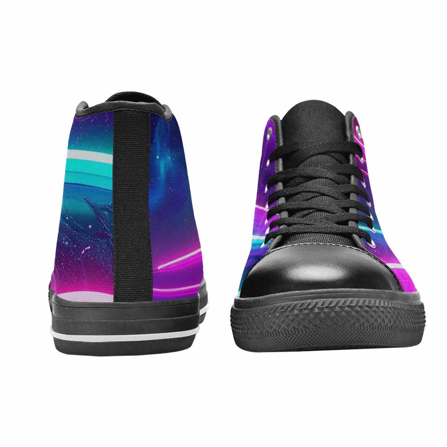 MEN'S 80S Neon Cartoon High Top Canvas Neon Fantasy Sneakers