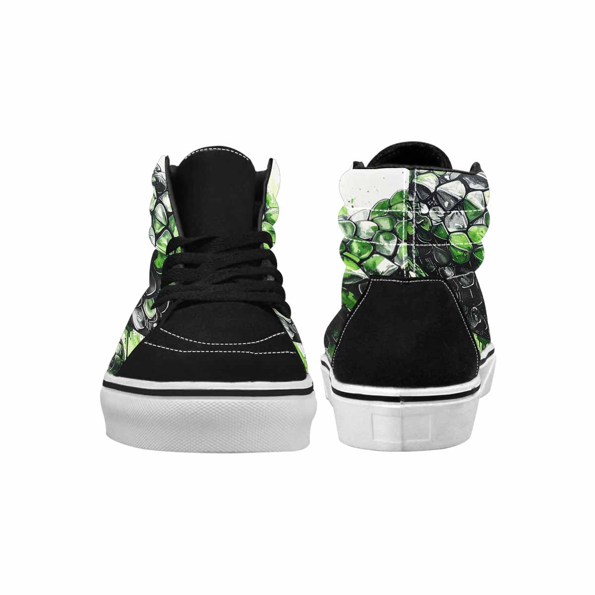 MEN'S Reptile Scale High Top Canvas Kaleidoscope Sneakers