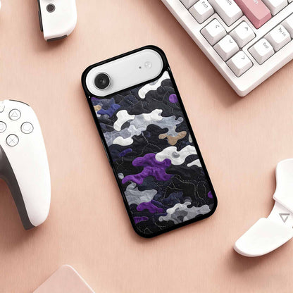 iPhone 17 Air Case — Vivid Camo Asexual Pride Camo, Custom Art Phone Cover