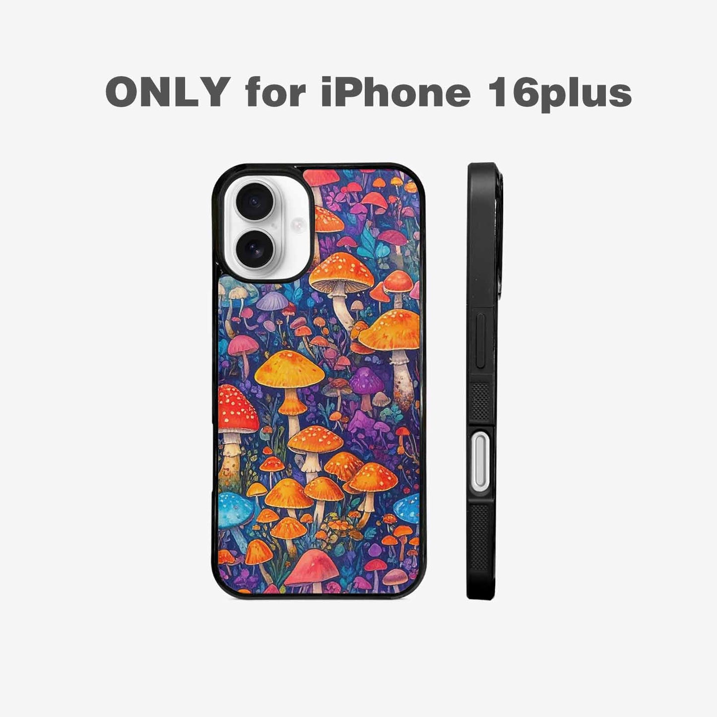 iPhone 16 Plus Case — Mushrooms General Mushrooms Pa, Custom Made Phone Cover