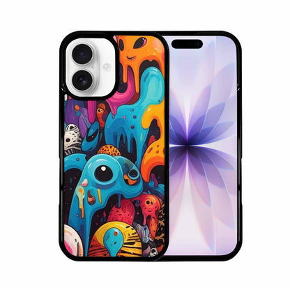 iPhone 17 Case — Melting Aliens Pattern Alien Scifi, Original Design Phone Case