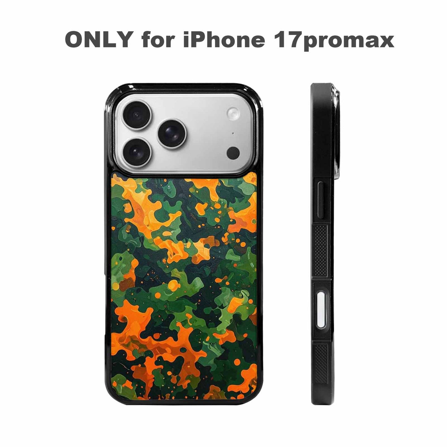 iPhone 17 Pro Max Case — Small Military Camouflage Blotch Camo, Original Design Phone Case