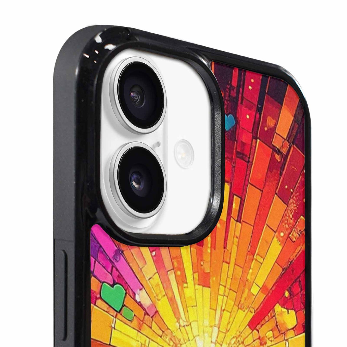 iPhone 17 Case — Pixel Art Bit Burst Original Art, Original Design Phone Case