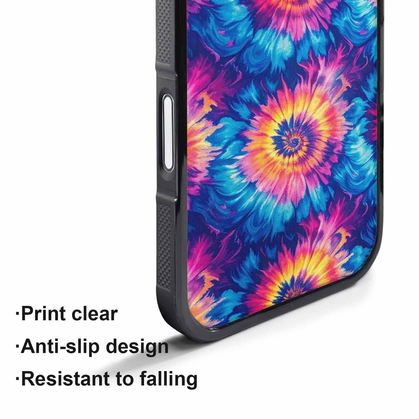 iPhone 17 Pro Case — Small Tie Dye Swirl Pattern Tie, Custom Made Phone Cover
