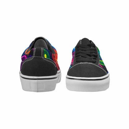 WOMEN'S Smiley Faces × Glow Lace-Up Canvas Neon Fantasy Shoes