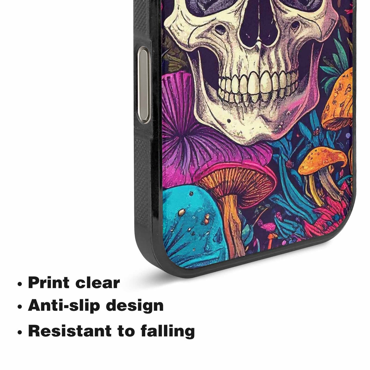 iPhone 16 Pro Max Case — Mushroom Skull Custom, Custom Designed Case Cover