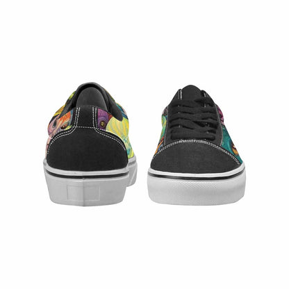 WOMEN'S Aliens Lace-Up Canvas Grunge Custom Shoes