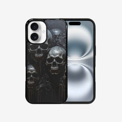 iPhone 16 Case — Grey Dark Black And Grey Tones, Unique Phone Case Design
