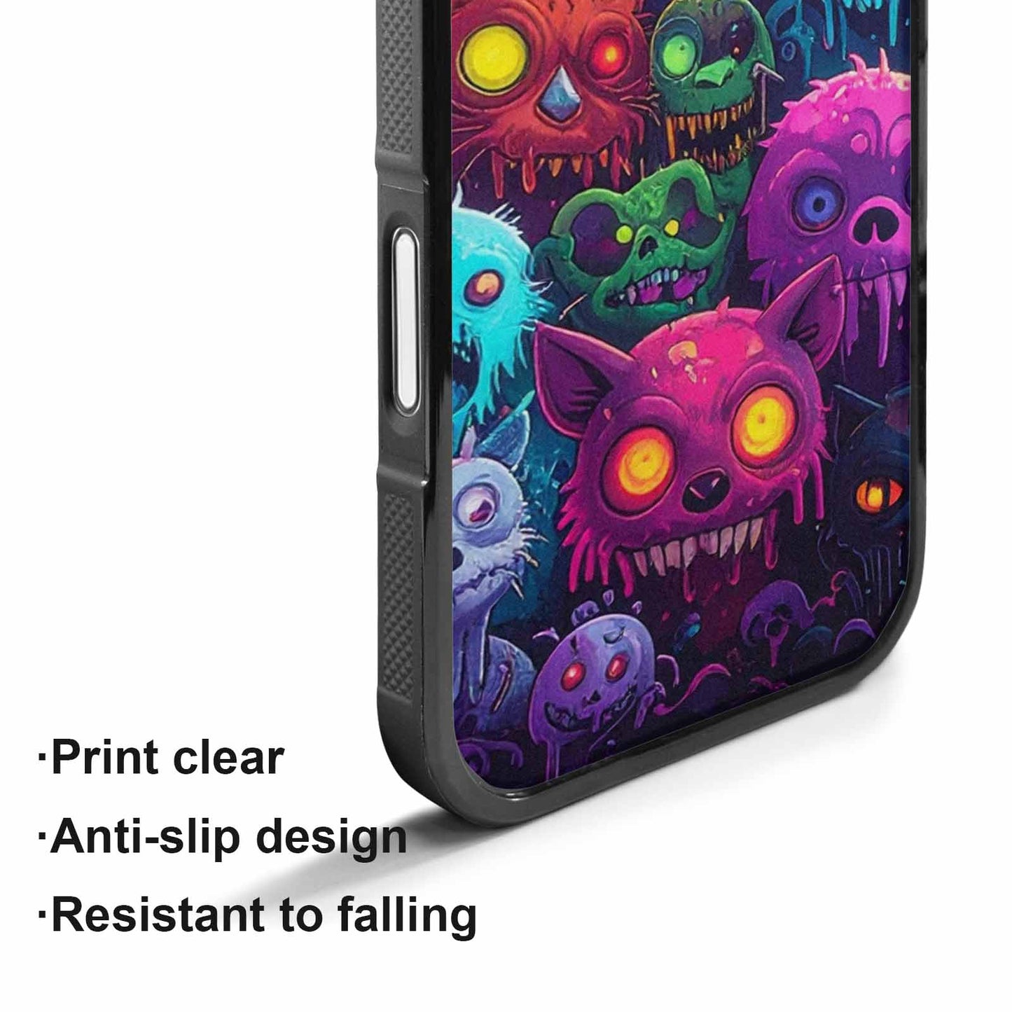 iPhone 17 Case — Mixed Toxic Glow Creature Cartoon Cute, Custom Designed Case Cover