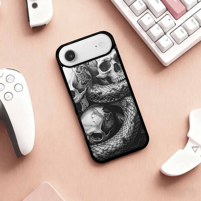 iPhone 17 Air Case — Skull Dark Art Gothic Print Gothic, Custom Phone Case