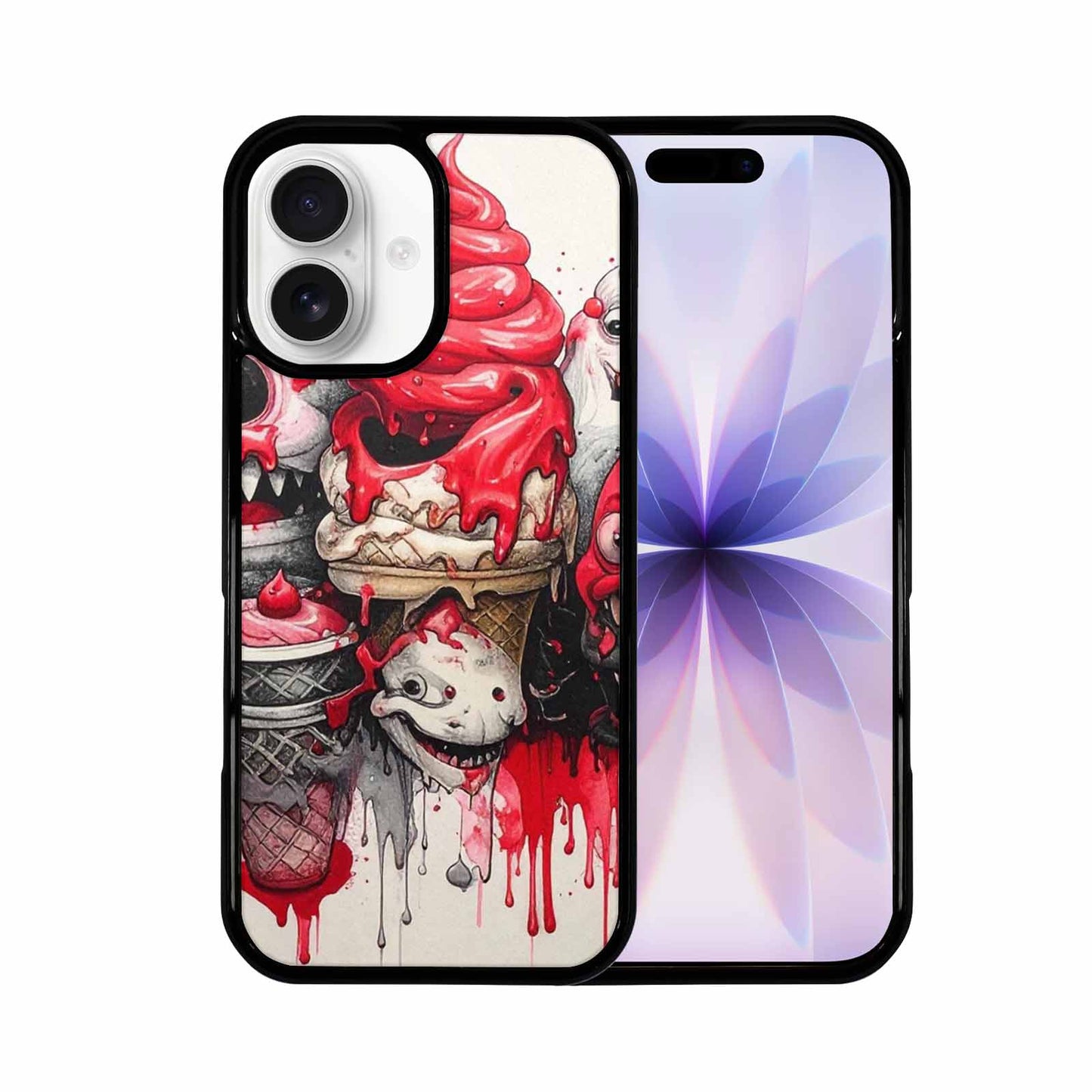 iPhone 17 Case — Ice Cream Monsters (black Original Art, Custom Designed Case Cover