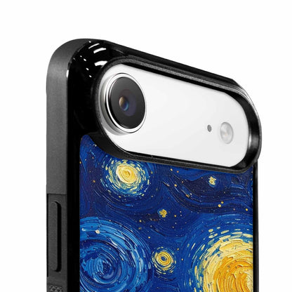 iPhone 17 Air Case — Swirling Deep Blue Night Sky Galaxy, Unique Phone Case Design