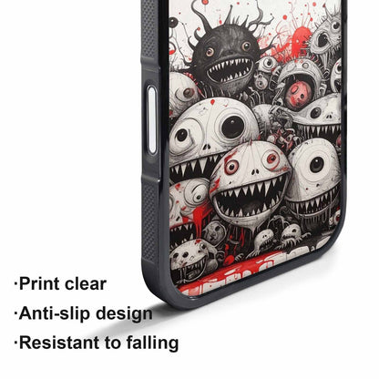iPhone 17 Pro Case — Multi Eye Monster Black Red Original, Custom Printed Phone Case