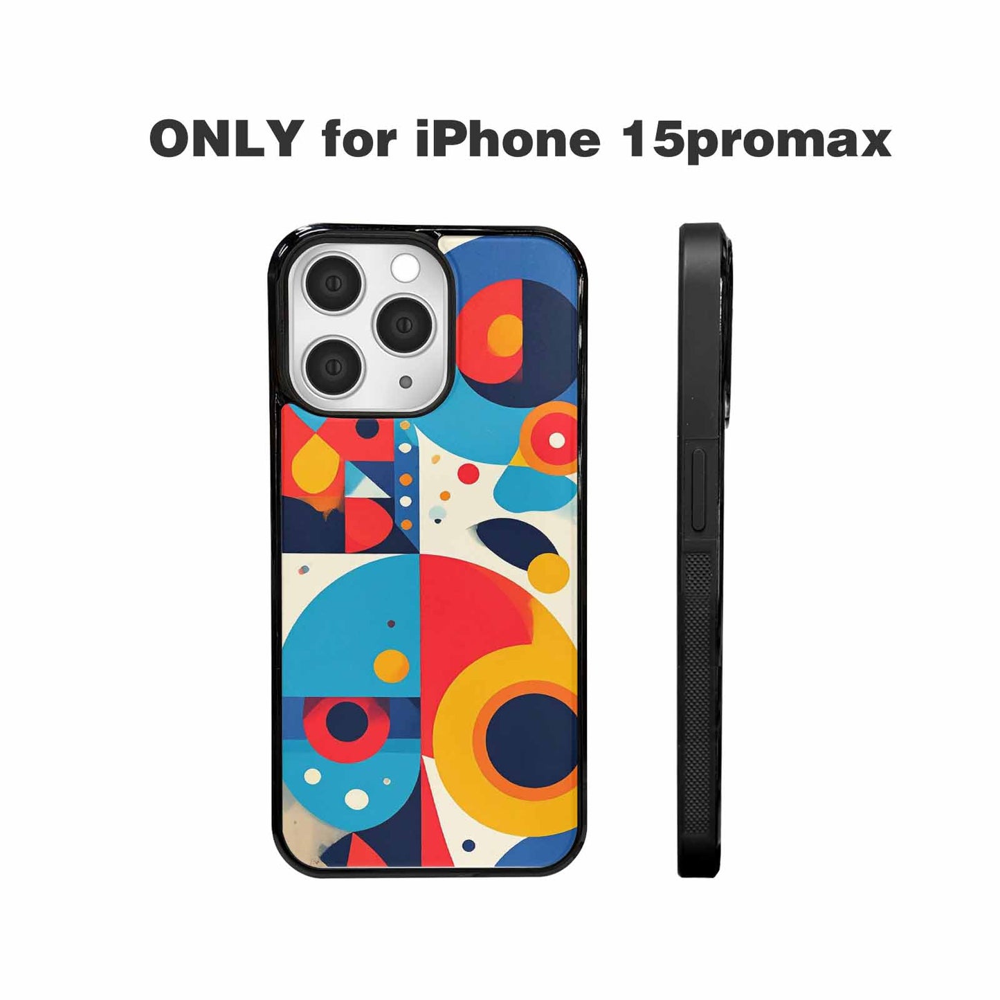 iPhone 15 Pro Max Case — 1960s Mod Cartoon Art Pattern, Custom Art Phone Cover