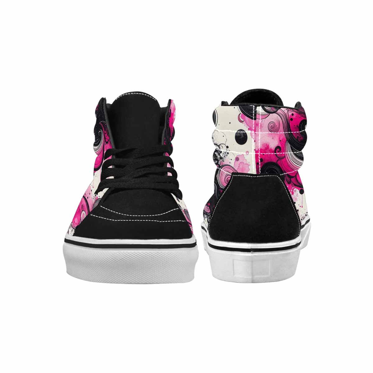 MEN'S Van Gogh Swirl High Top Canvas Dark Academia Custom Sneakers